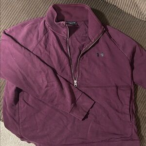 Under Armour Burgundy Quarter-Zip Pullover